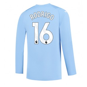Manchester City Rodri Hernandez #16 Domaci Dres 2023-24 Dugim Rukavima